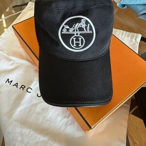 Hermes Black and Brown Men's Hat